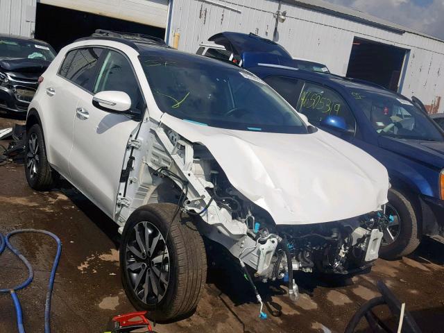 KNDPNCAC3K7623522 - 2019 KIA SPORTAGE E WHITE photo 1