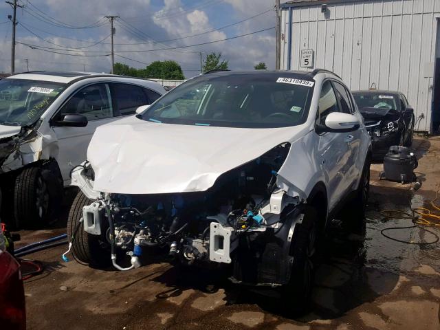 KNDPNCAC3K7623522 - 2019 KIA SPORTAGE E WHITE photo 2