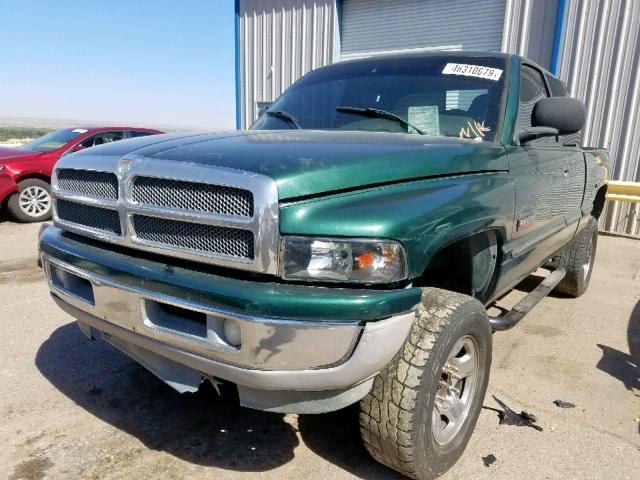 3B7KF2267WG227985 - 1998 DODGE RAM 2500 GREEN photo 2