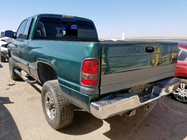 3B7KF2267WG227985 - 1998 DODGE RAM 2500 GREEN photo 3