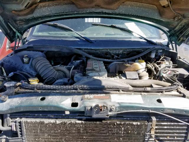 3B7KF2267WG227985 - 1998 DODGE RAM 2500 GREEN photo 7