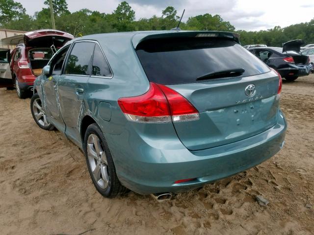 4T3ZK11AX9U020277 - 2009 TOYOTA VENZA GREEN photo 3