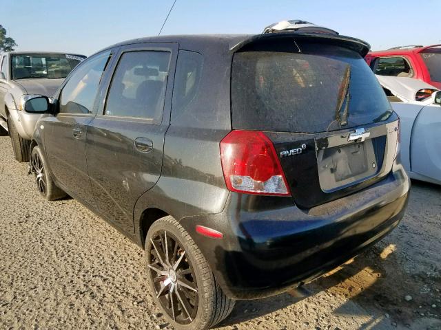 KL1TD66688B078517 - 2008 CHEVROLET AVEO BASE Қара фото 3