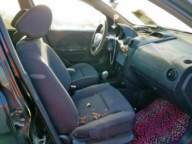 KL1TD66688B078517 - 2008 CHEVROLET AVEO BASE Қара фото 5