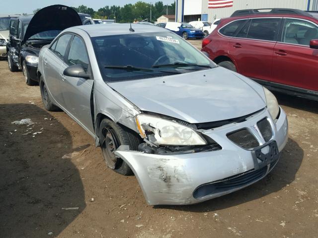 1G2ZF57B684168373 - 2008 PONTIAC G6 VALUE L SILVER photo 1