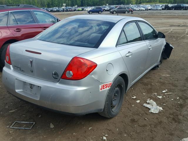 1G2ZF57B684168373 - 2008 PONTIAC G6 VALUE L SILVER photo 4