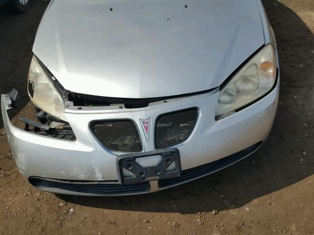 1G2ZF57B684168373 - 2008 PONTIAC G6 VALUE L SILVER photo 7