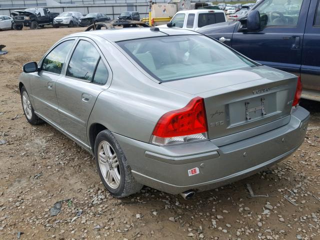 YV1RS592172617810 - 2007 VOLVO S60 2.5T GRAY photo 3