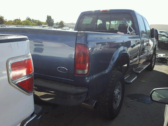 1FTWW31P86EA80911 - 2006 FORD F350 SRW S BLUE photo 4