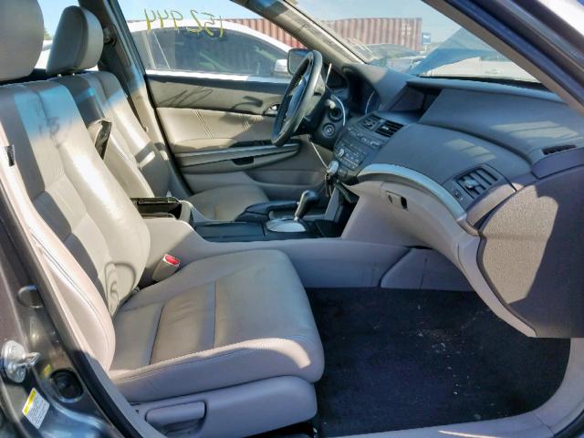 1HGCP26889A159083 - 2009 HONDA ACCORD EXL GRAY photo 5