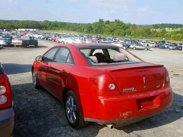 1G2ZH558X64257880 - 2006 PONTIAC G6 GT RED photo 3