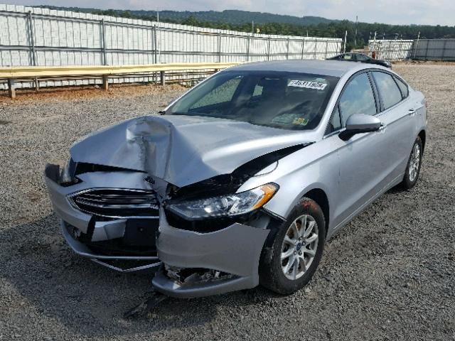 3FA6P0G73HR138450 - 2017 FORD FUSION S SILVER photo 2