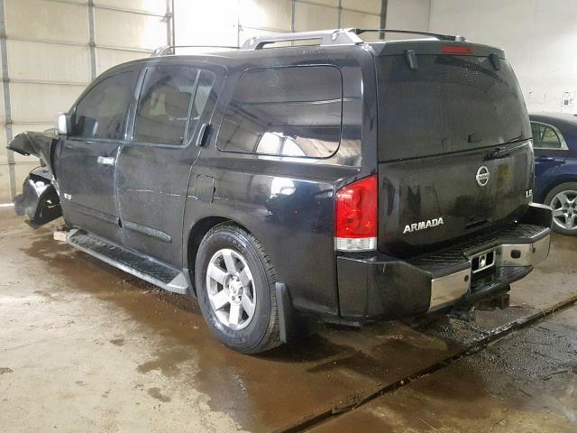 5N1BA08C37N723872 - 2007 NISSAN ARMADA SE BLACK photo 3