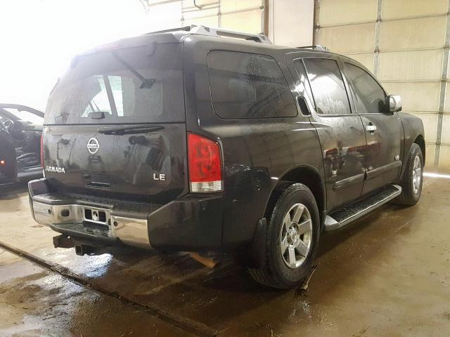 5N1BA08C37N723872 - 2007 NISSAN ARMADA SE BLACK photo 4