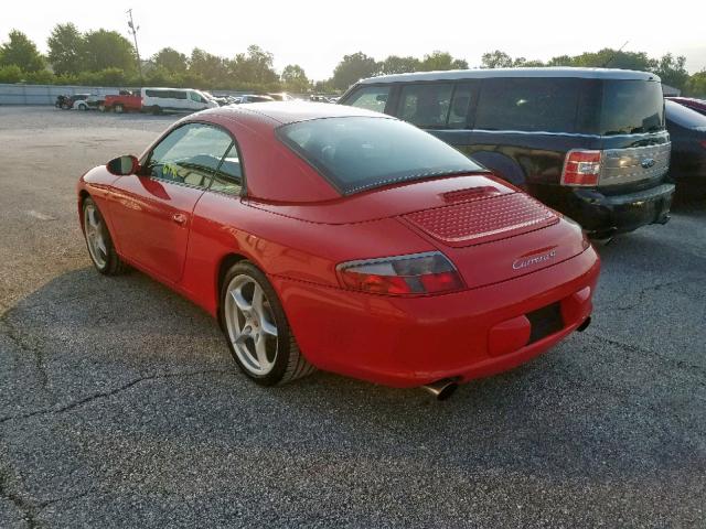 WP0CA29954S652663 - 2004 PORSCHE 911 CARRER RED photo 3