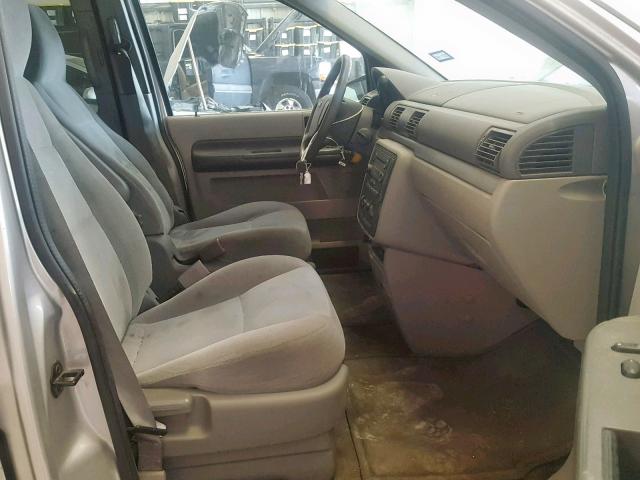 2FMZA576X5BA45279 - 2005 FORD FREESTAR S SILVER photo 5