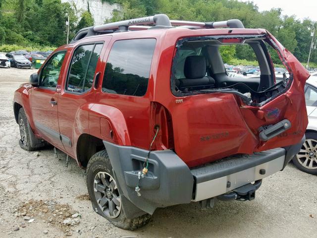 5N1AN0NW0FN664454 - 2015 NISSAN XTERRA X BURGUNDY photo 3