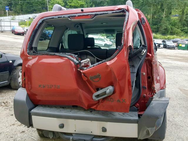 5N1AN0NW0FN664454 - 2015 NISSAN XTERRA X BURGUNDY photo 9