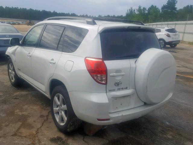 JTMZD31V475033121 - 2007 TOYOTA RAV4 LIMIT WHITE photo 3