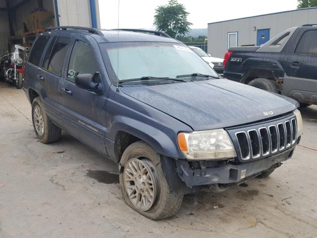 1J8GW58J12C250106 - 2002 JEEP GRAND CHER BLUE photo 1