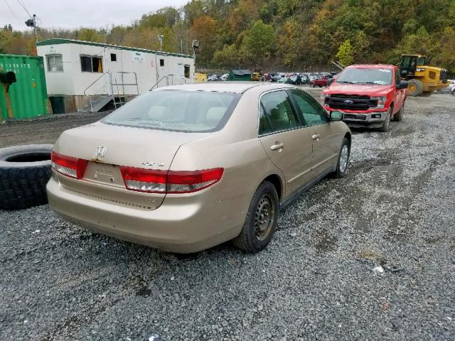 1HGCM55393A136743 - 2003 HONDA ACCORD LX BEIGE photo 4