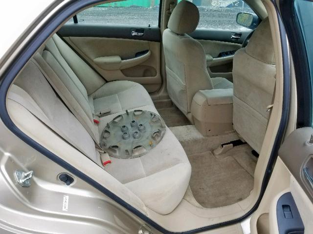 1HGCM55393A136743 - 2003 HONDA ACCORD LX BEIGE photo 6