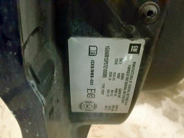 1G8AM15F57Z180085 - 2007 SATURN ION LEVEL BLUE photo 10