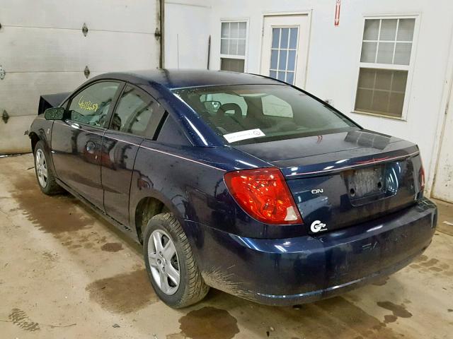 1G8AM15F57Z180085 - 2007 SATURN ION LEVEL BLUE photo 3