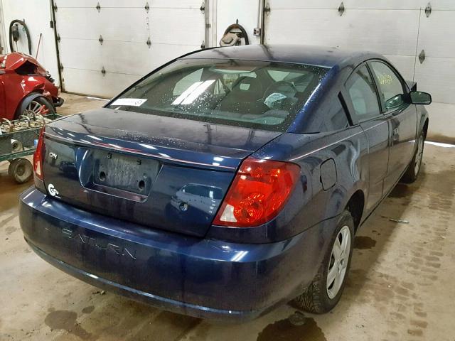 1G8AM15F57Z180085 - 2007 SATURN ION LEVEL BLUE photo 4
