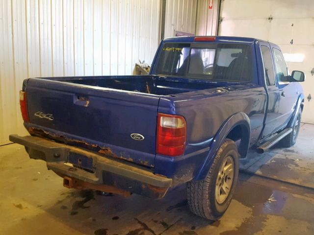 1FTZR45E03PA39367 - 2003 FORD RANGER SUP BLUE photo 4