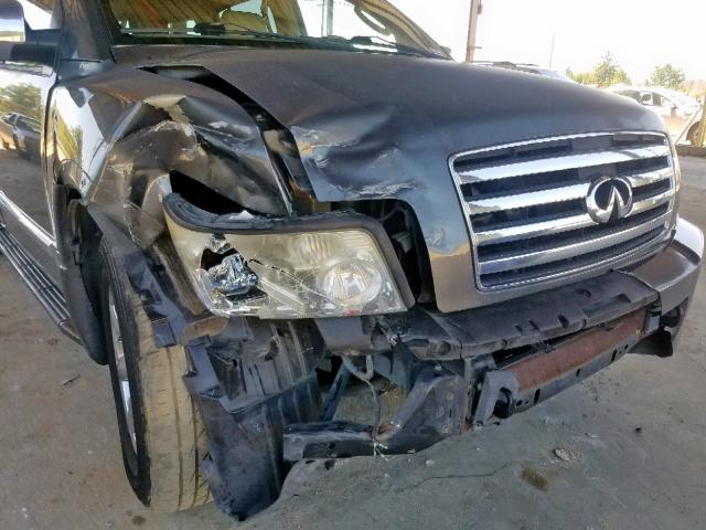 5N3AA08A06N810760 - 2006 INFINITI QX56 CHARCOAL photo 9