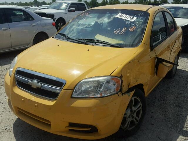 KL1TD5DE2BB126671 - 2011 CHEVROLET AVEO LS YELLOW photo 2