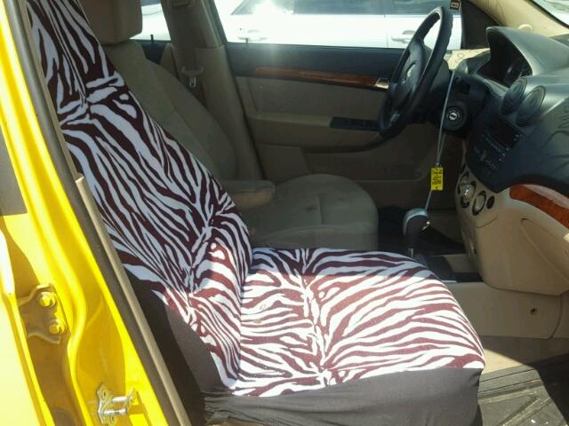 KL1TD5DE2BB126671 - 2011 CHEVROLET AVEO LS YELLOW photo 5