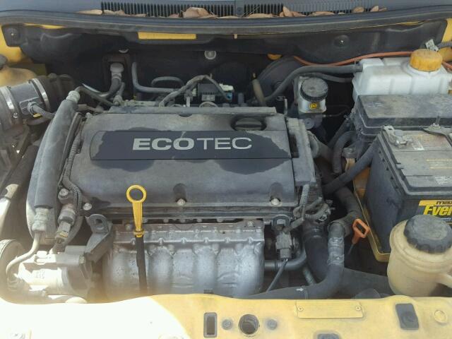KL1TD5DE2BB126671 - 2011 CHEVROLET AVEO LS YELLOW photo 7
