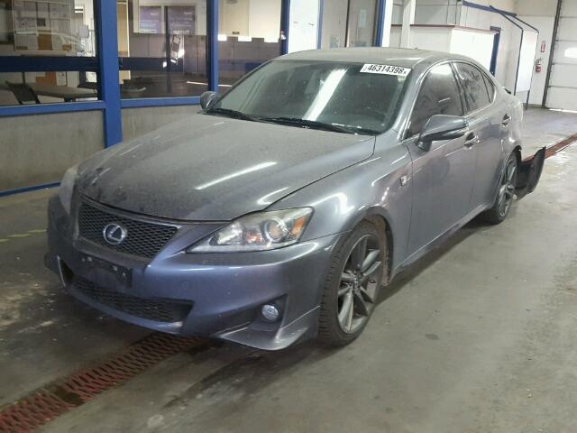 JTHBF5C22C5179911 - 2012 LEXUS IS 250 GRAY photo 2