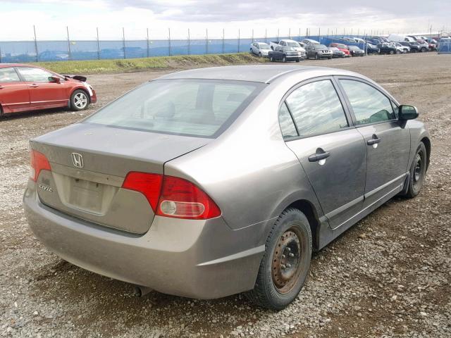 2HGFA16317H001647 - 2007 HONDA CIVIC DX GRAY photo 4