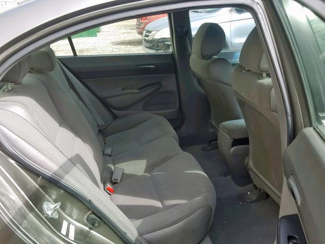 2HGFA16317H001647 - 2007 HONDA CIVIC DX GRAY photo 6