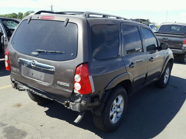 4F2CZ06176KM38336 - 2006 MAZDA TRIBUTE S BROWN photo 4