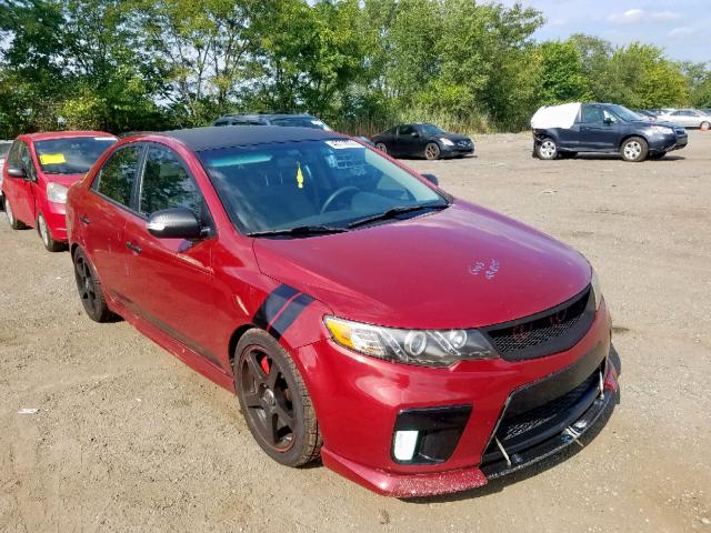 KNAFU4A27A5246454 - 2010 KIA FORTE EX RED photo 1