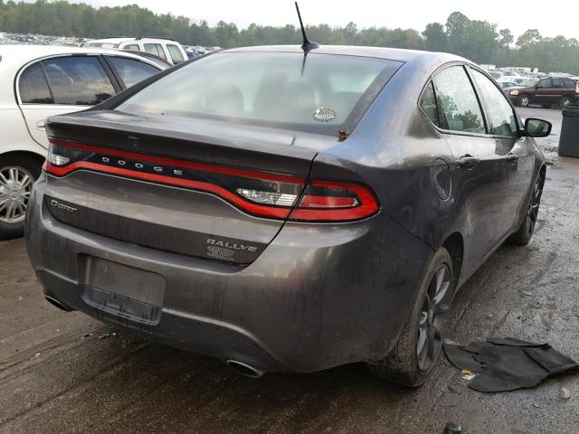 1C3CDFBB0FD403808 - 2015 DODGE DART SXT GRAY photo 4