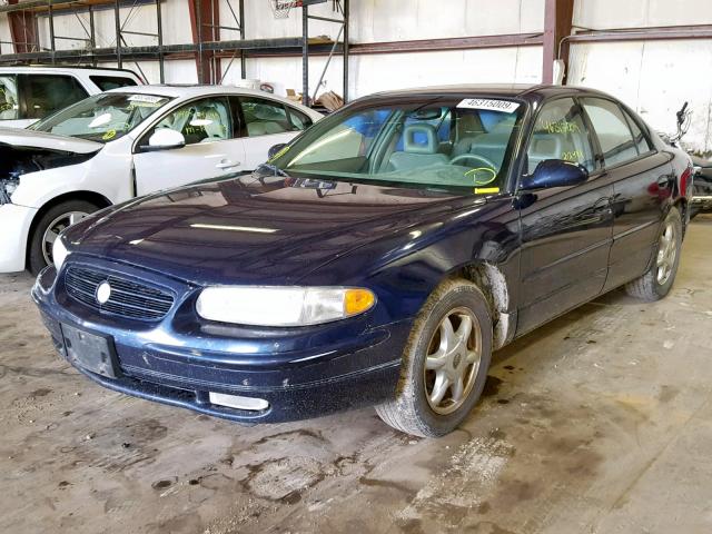 2G4WB55K721273032 - 2002 BUICK REGAL LS BLUE photo 2