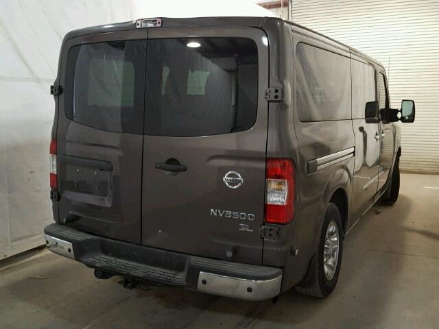 5BZAF0AA1HN852432 - 2017 NISSAN NV 3500 BROWN photo 4