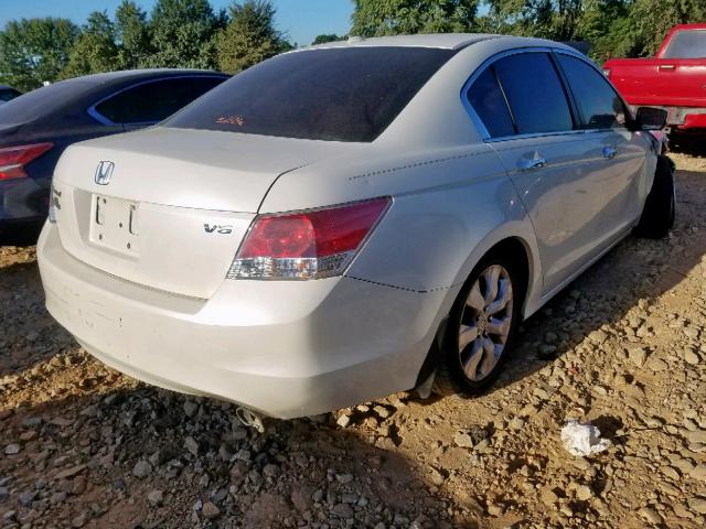 1HGCP3F86AA030110 - 2010 HONDA ACCORD EXL WHITE photo 4