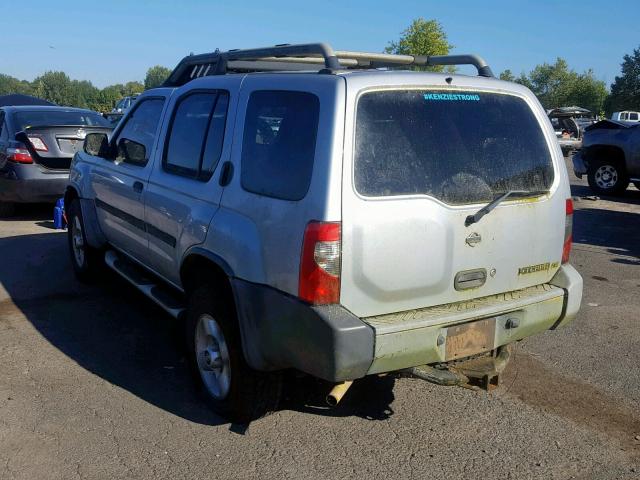 5N1ED28Y01C538967 - 2001 NISSAN XTERRA XE SILVER photo 3