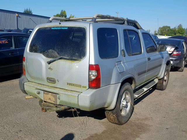 5N1ED28Y01C538967 - 2001 NISSAN XTERRA XE SILVER photo 4