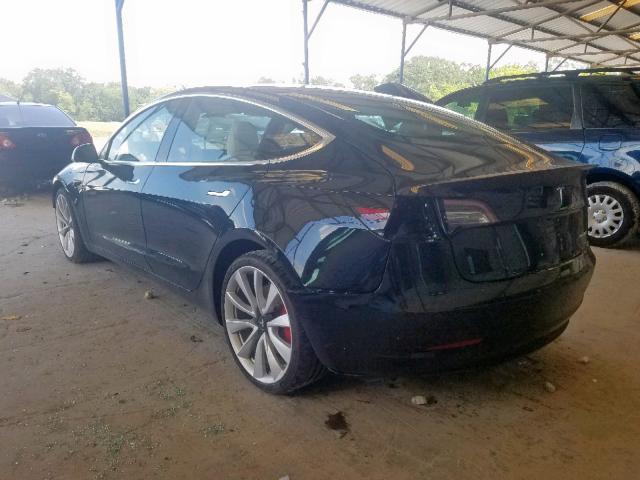 5YJ3E1EB7JF171104 - 2018 TESLA MODEL 3 BLACK photo 3