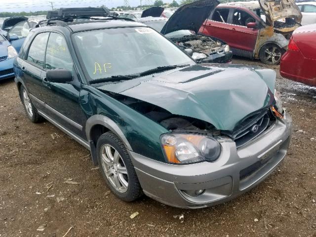 JF1GG68575H805716 - 2005 SUBARU IMPREZA OU GREEN photo 1