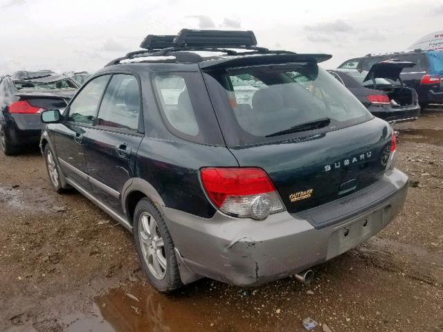 JF1GG68575H805716 - 2005 SUBARU IMPREZA OU GREEN photo 3