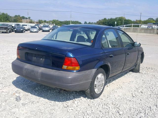 1G8ZH5286VZ283453 - 1997 SATURN SL1 BLUE photo 4