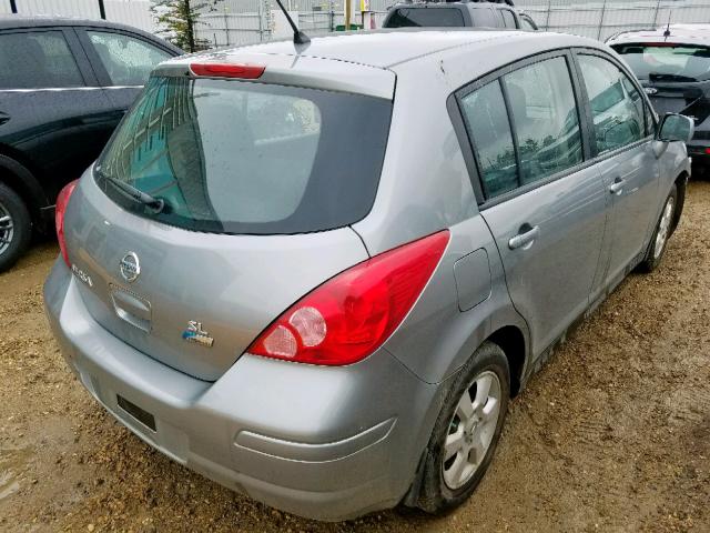 3N1BC1CP2CL382556 - 2012 NISSAN VERSA S SILVER photo 4